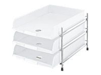 Esselte - Brevbakke - 3 rom - for C4 (229 x 324 mm) - hvit (en pakke 3)