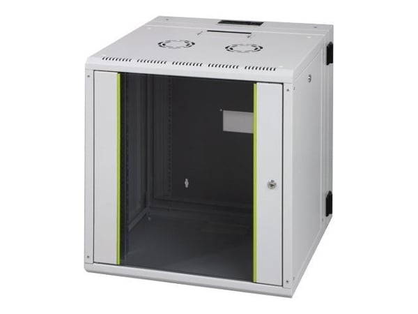 DIGITUS Professional Line DN-19 12-U-3 - Skåp - väggmontering - grå, RAL 7035 - 12U - 19"