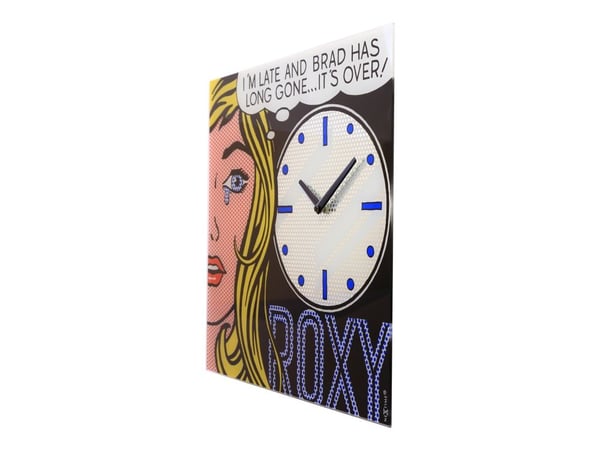 Nextime Cinema Date - Klokke - firkantet - kvarts - veggmonterbar - 43 x 43 cm