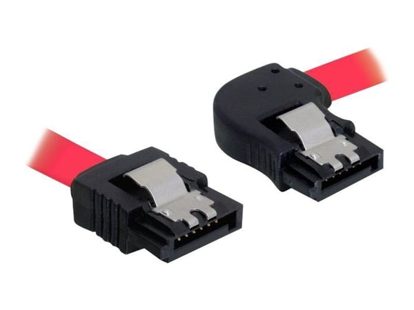 DeLOCK SATA 30cm, 0,3 m, Uros/uros, Punainen