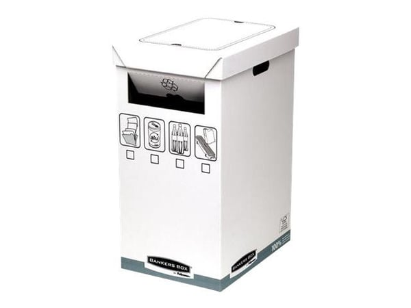 Fellowes Bankers Box - Avfallskurv - 90 L - papir - grå