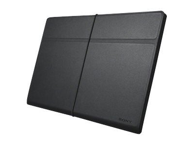 Sony SGP CV3 - Tabletin suojakuori - aitoa nahkaa - musta - 9.4" - Tablet S SGPT123JP; Xperia Tablet S -tabletille