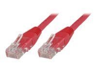 MicroConnect - Nettverkskabel - RJ-45 (hann) til RJ-45 (hann) - 1 m - UTP - CAT 5e - rød