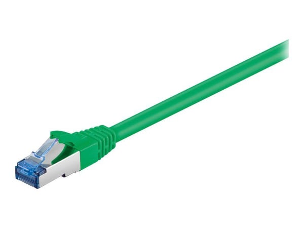 goobay - Nettverkskabel - RJ-45 (hann) til RJ-45 (hann) - 1.5 m - SFTP, PiMF - CAT 6a - halogenfri, formstøpt, uten hindringer - grønn