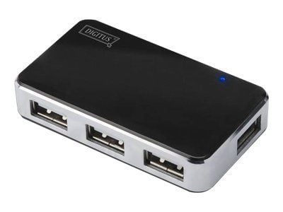 DIGITUS DA-70220 - Hubb - 4 x USB 2.0 - skrivbordsmodell