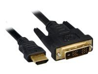 MicroConnect - Adapterkabel - HDMI han til DVI-D han - 1.5 m - sort