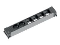 Bachmann POWER FRAME - Pistorasia - tulo: GST18i3 - lähtöliittimet: 2 - 10 cm - Saksa - musta, anodisoitu alumiini Bachmann POWER FRAME - Pistorasia - tulo: GST18i3 - lähtöliittimet: 2 - 10 cm - Saksa - musta, anodisoitu alumiini