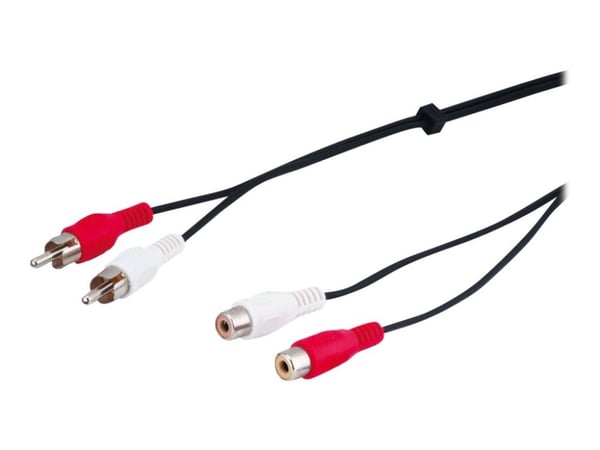 MicroConnect - Äänikaapeli - RCA han til RCA hun - 1.5 m