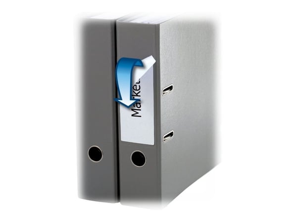 HERMA Special - Papir - matt - fjernbart selv-adhesiv - hvit - 192 x 38 mm 175 etikett(er) (25 ark x 7) opake arkivmappeetiketter