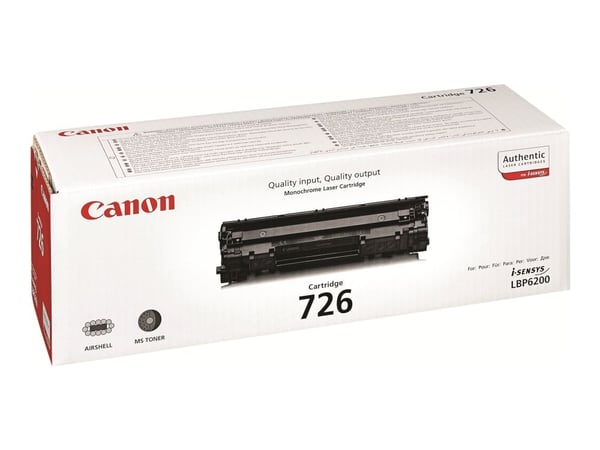 Canon CRG-726, 2100 sivua, musta, 1 kpl