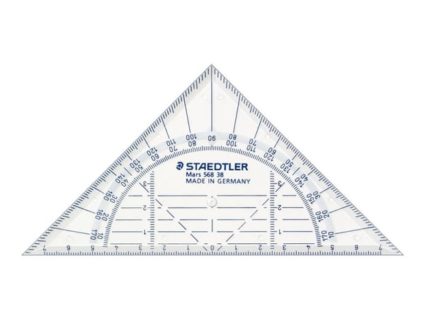 STAEDTLER Mars - Trekant - 16 cm - 45°, 45° - gjennomsiktig