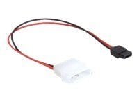 Delock - Strømadapter - Slimline SATA strøm (hunn) til 4-pins intern strøm (5V) (hann) - 25 cm