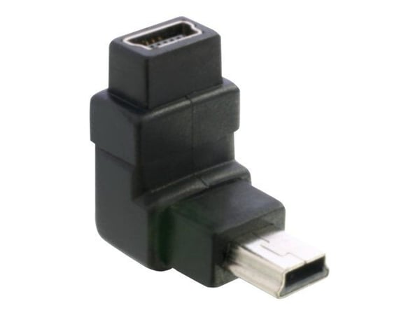 DeLOCK Adapter USB-B mini, USB-B mini 5-pin, USB-B mini 5-pin, Musta