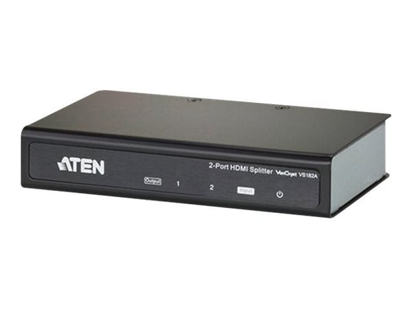 ATEN VS182A-AT-G, HDMI, 2x HDMI, 4096 x 2160 pikseliä, Musta, Metalli, 4K Ultra HD