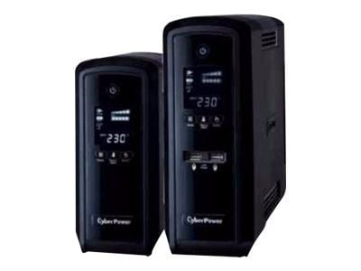 CyberPower Backup PFC Sinewave Series for Mac CP1350EPFCLCD - UPS - AC 230 V - 780 watt - 1350 VA - 7 Ah - RS-232, USB - utgangskontakter: 6