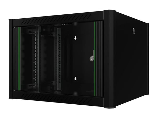Lanview by Logon - Rack skap - 60 x 56, pro - veggmonterbar - svart, RAL 9005 - 7U - 19"
