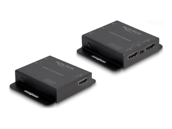 Delock - Extender Set - video/lyd/infrarød-utvider - HDMI - over CAT 6 - opp til 70 m