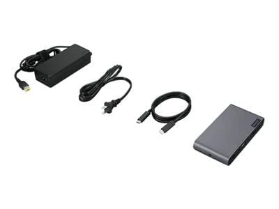 Lenovo Universal Business Dock - Dokkingstasjon - USB-C - DP, HDMI - 90 watt - Brown Box - Storbritannia