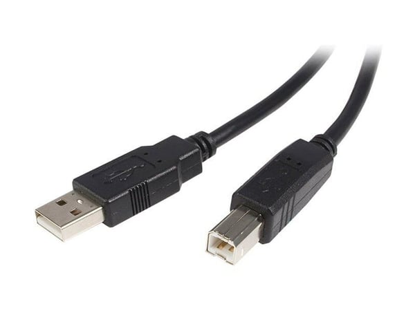 StarTech 5m USB 2.0 A to B Cable M/M - USB-kabel - USB (hann) til USB-type B (hann) - USB 2.0 - 5 m - svart