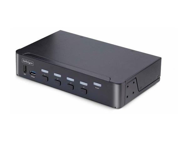 Startech 4-Port DisplayPort 1.4 KVM Switch, 8K 60Hz / 4K 144Hz, 2x USB 3.0 Ports, 4x USB 2.0 Ports, Hotkey Switching, TAA Compliant (D86A2-4-PORT-8...