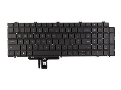 Dell - Erstatningstastatur for bærbar PC - bakbelysning - QWERTY - Internasjonal engelsk / kanadisk fransk - for Latitude 3450, 35XX, 55XX; Precisi...