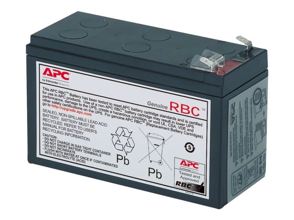 APC Replacement Battery Cartridge #17 - UPS-batteri - 1 x batteri - blysyre - svart - for P/N: BE850G2, BE850G2-CP, BE850G2-FR, BE850G2-IT, BE850G2...