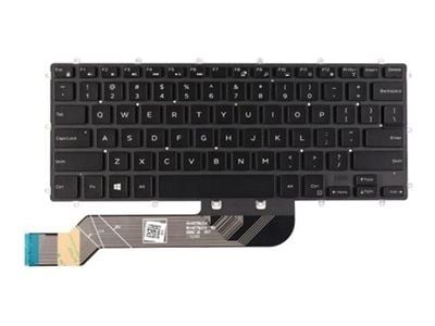 Dell - Erstatningstastatur for bærbar PC - bakbelysning - QWERTY - amerikansk engelsk - for Inspiron 13 73XX, 15 75XX, 73XX, 7472, 75XX; Latitude 3...