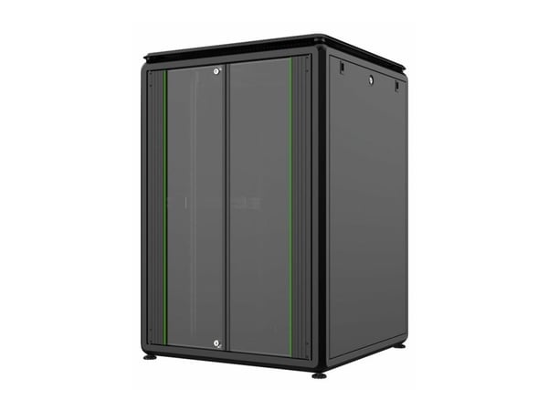 Lanview by Logon Data Line - Rack skap - 800 x 800 mm, data line - free-standing - svart, RAL 9005 - 22U - 19"