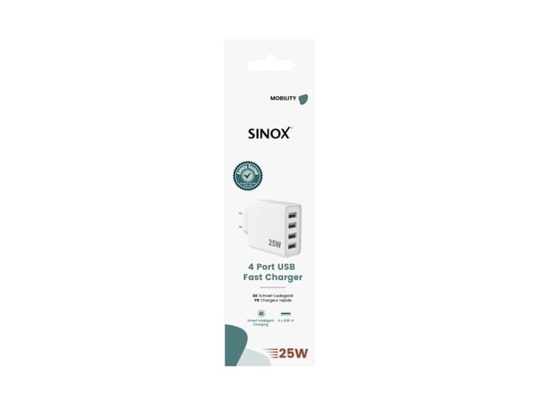 Sinox SOE6025, inomhus, USB, 5 V, Vit
