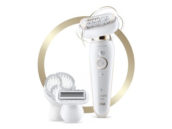 Braun Silk-épil 9 Silk·épil 9 9-030, Valkoinen, 40 pinsettiä, MicroGrip, 100 - 240 V, 50/60 Hz, Sisäänrakennettu akku