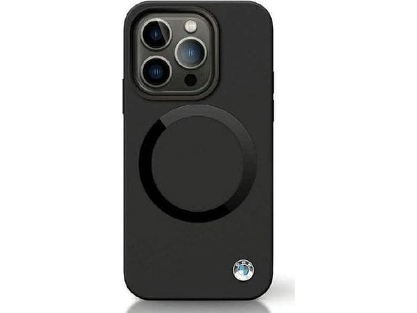 BMW BMHMP14XSILBK2-deksel til iPhone 14 Pro Max 6,7" - svart Signature Liquid Silicone MagSafe