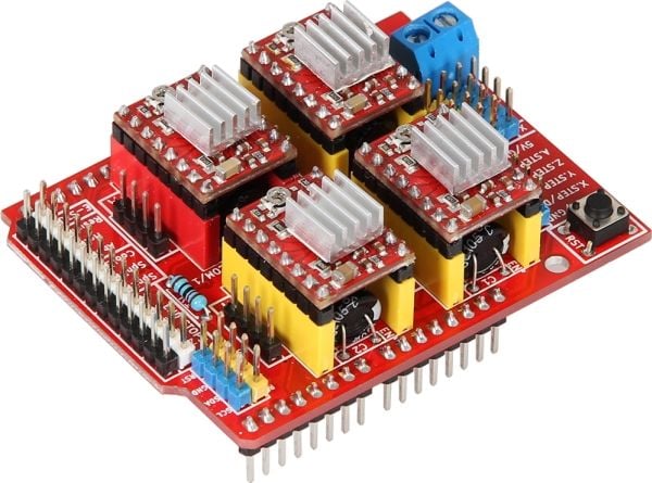 Joy-iT ARD-CNC-KIT1, avansert sett, Arduino, Arduino, Rød, 12 - 36 V, 53 mm