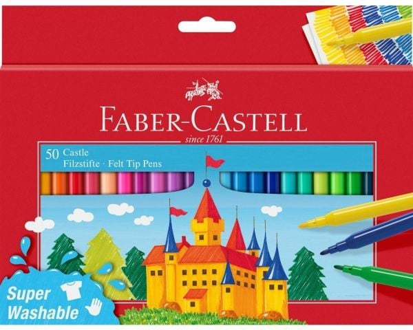 Faber-Castell - Felt-tip pen - ikke-permanent (en pakke 50)