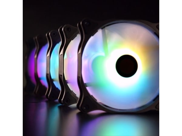 RAIJINTEK EOS 12 RBW ADD, Vifte, 12 cm, 800 RPM, 1800 RPM, Sort, Hvit