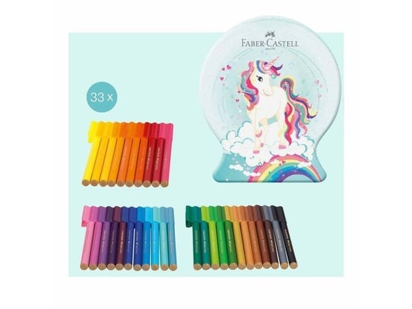 Faber-Castell 155544, 33 farger, Flerfarget, Flerfarget, Rund, Barn og voksne, Gutt/Jente