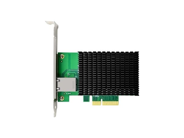 LevelOne GNC-0210, Intern, Koblet med ledninger (ikke trådløs), PCI Express, Ethernet, 10000 Mbit/s, Grønn