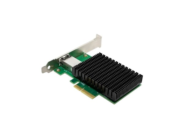 LevelOne GNC-0210, Intern, Koblet med ledninger (ikke trådløs), PCI Express, Ethernet, 10000 Mbit/s, Grønn