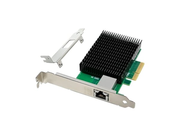 LevelOne GNC-0210, Intern, Koblet med ledninger (ikke trådløs), PCI Express, Ethernet, 10000 Mbit/s, Grønn