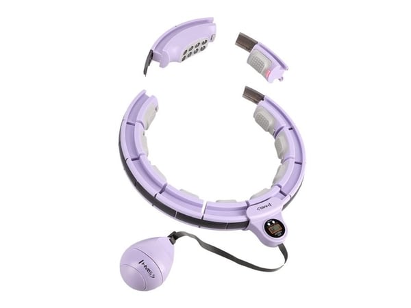 HMS hula hoop lilla med magneter og vekter + teller HHM13