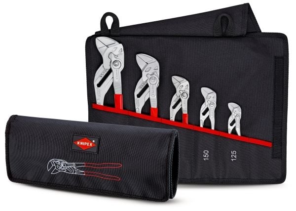 KNIPEX - Tongue and groove pliers set - 5 deler - inn verktøysrull