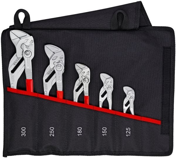 KNIPEX - Tongue and groove pliers set - 5 deler - inn verktøysrull