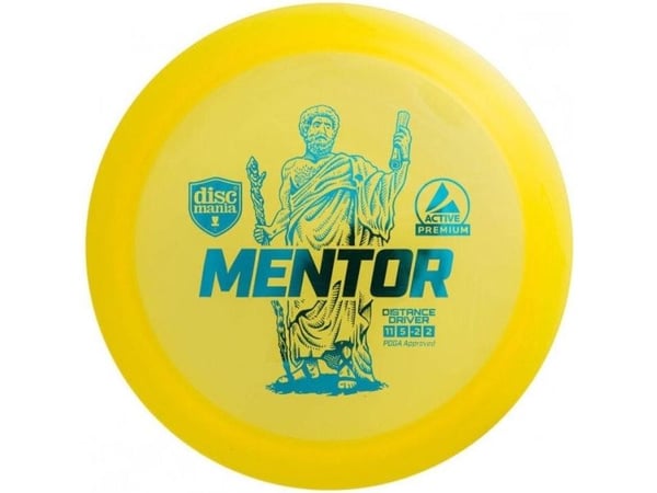 Discgolf DISCMANIA Distance Driver MENTOR Active Premium Yellow 11/5/-2/2 Discgolf DISCMANIA Distance Driver MENTOR Active Premium Yellow 11/5/-2/2
