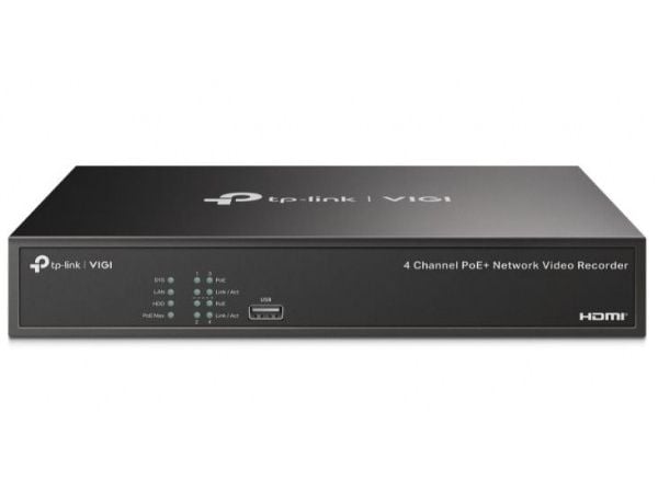 TP-LINK | netværksvideooptager | VIGI NVR1004H | 1 | 4 kanaler