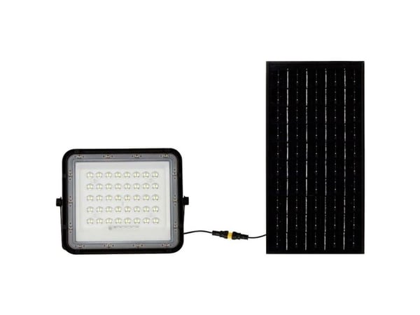 V-TAC VT-80W 7823 LED nød-/utgangsskiltlys, solcellemodul 10 W kaldhvit sort