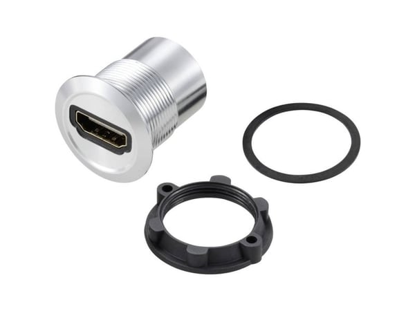 TRU COMPONENTS TC-11980452 HDMI paneladapter (1 stk), sølv