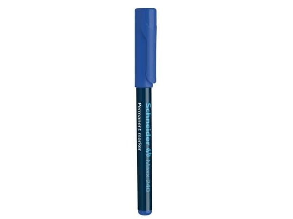 Schneider Schreibgeräte Maxx 240, Blå, Svart, Blå, Fin, 1 mm, 2 mm, Kartong, Glas, papper, Plast