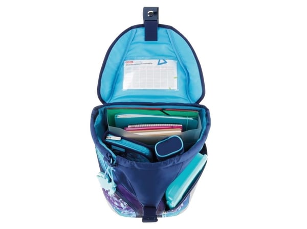 Herlitz SoftLight Plus Greenline Blue Ice, Lunchboks, Pennal, Pencil pouch, Skolesekk, Sportsbag, Jente, Barneskole, Ryggsekk, 18 l, Forlomme, Side...
