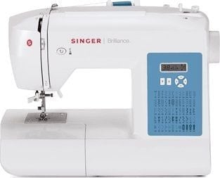 Singer Brilliance 6160 - Symaskin - 60 stygn - 4 enstegsknapphål - LCD bildskärm