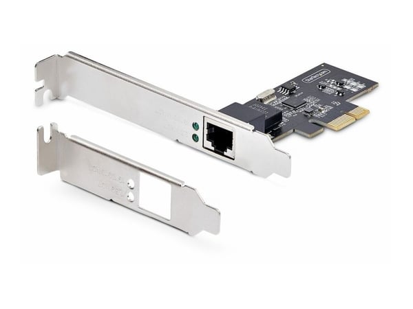 Startech 1-Port 2.5G NBASE-T PCIe Network Card, Computer Network Interface Card, Intel I225-V, Single-Port Ethernet, Multi-Gigabit NIC (PR12GI-NETW...