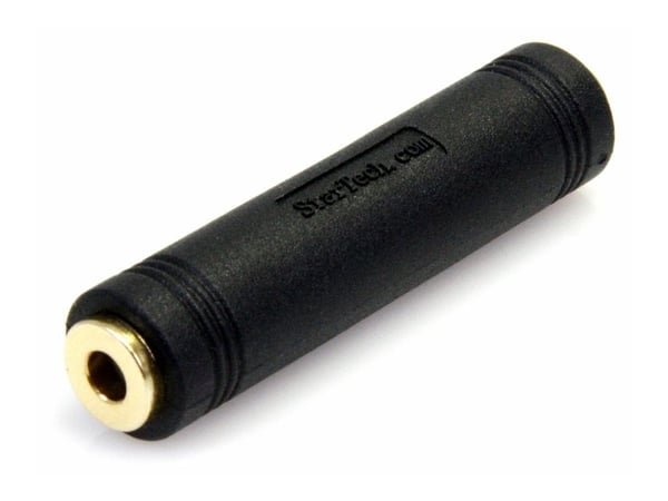 Startech 3.5mm Female to Female Coupler - 3.5mm Audio Coupler - Gold Plated Connectors - Female/Female - Aux Cord Adapter (GCAUD3535FF) - Audiokopl...